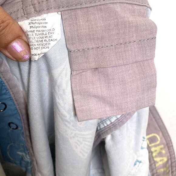 Katin Surf Co Lightweight Snap Fly Board, Swim Shorts. Fish Print, Men's 29, EUC - Picture 9 of 11